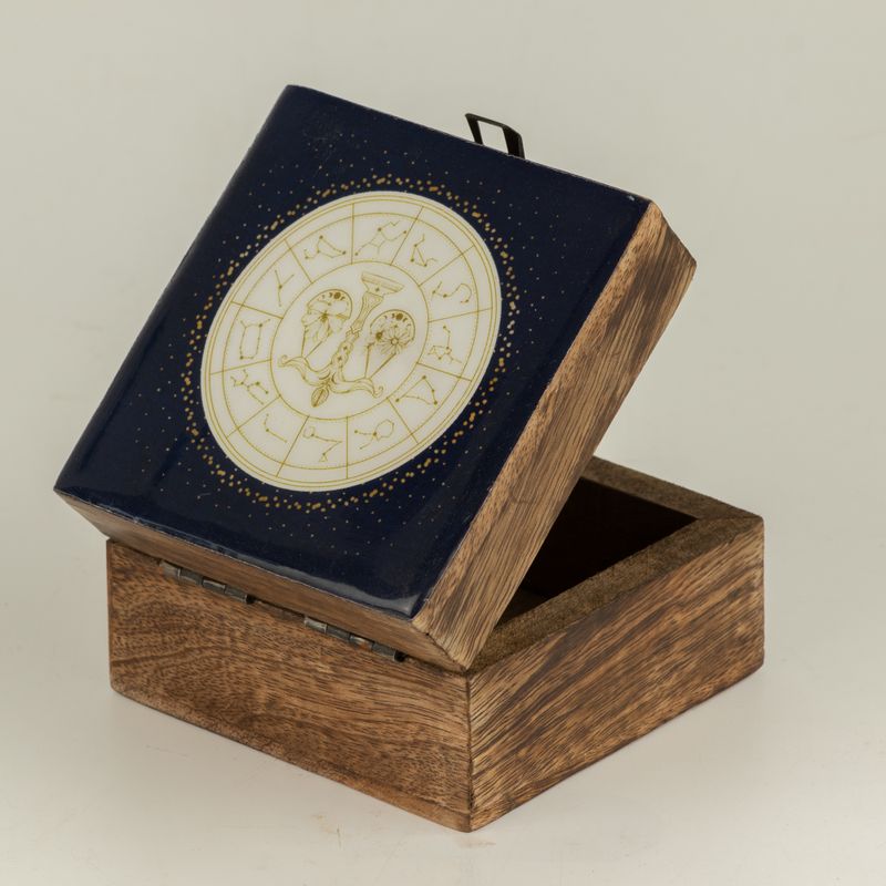 Small Enamelled Box -  Libra
