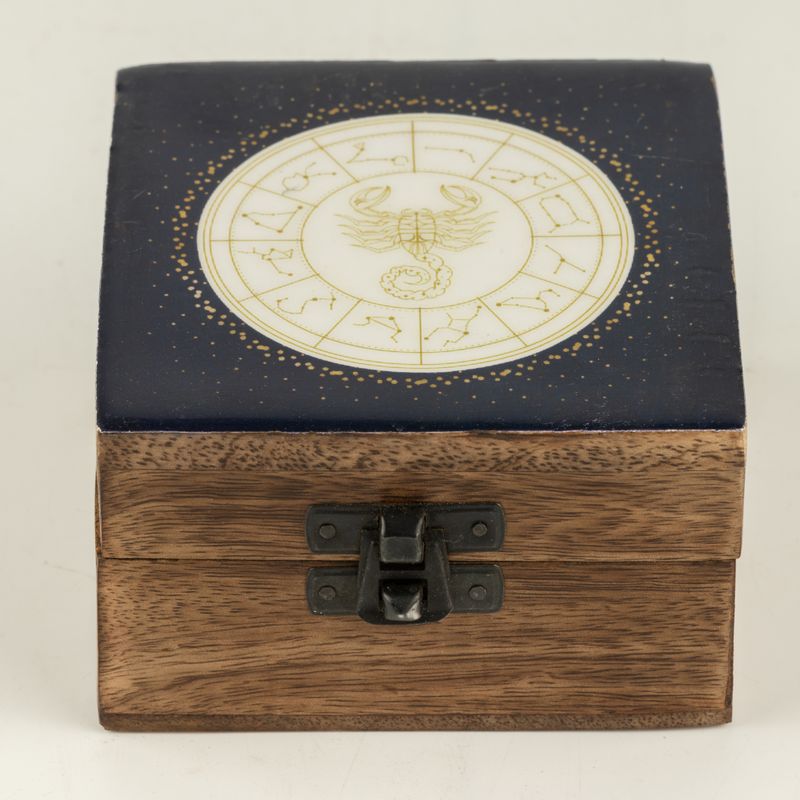 Small Enamelled Box -  Scorpio