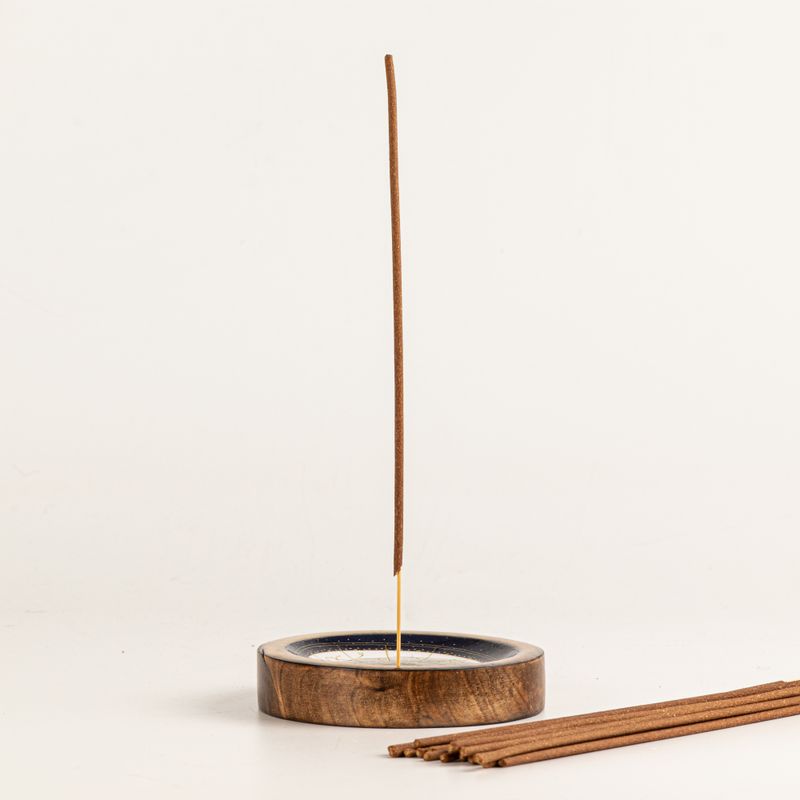 Stars Sign Mini Bowl & Incense Stick Holder - Aquarius