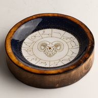 Stars Sign Mini Bowl & Incense Stick Holder - Aries