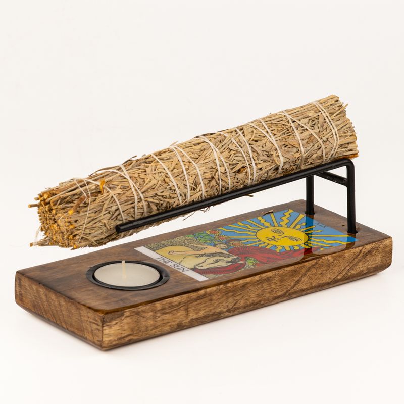 Large Sage Stick Heater Enamelled - The Sun