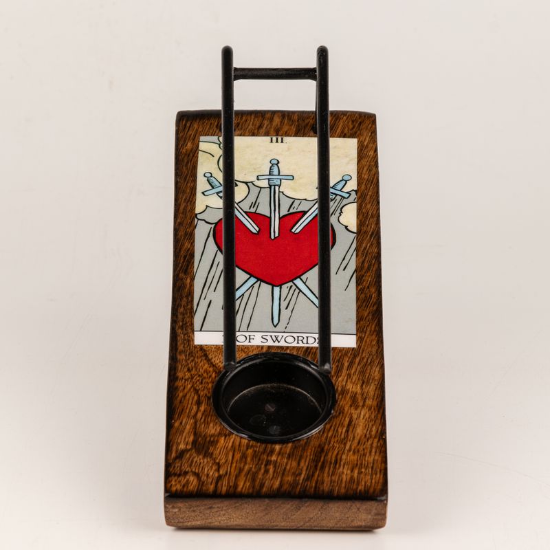 Large Sage Stick Heater Enamelled - 3 of Swords