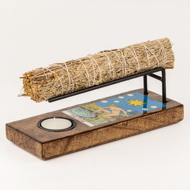 Large Sage Stick Heater Enamelled - The Star
