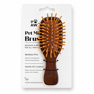 PAW Grooming Tools - Mini Brush & Massage - Bamboo Pins