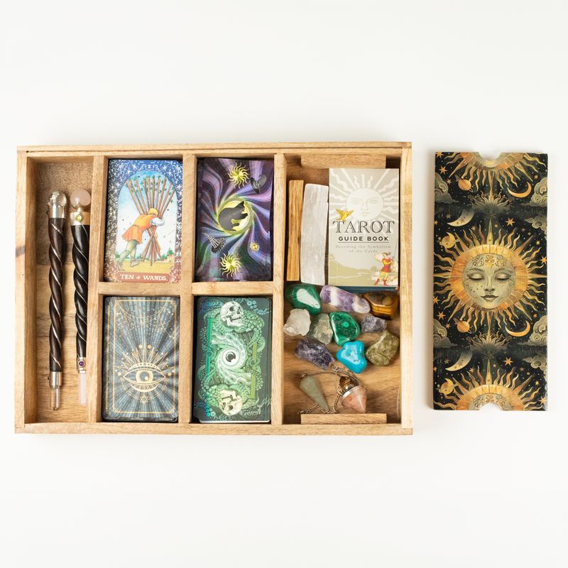 Sun Goddess Tarot Tray with Card Holder