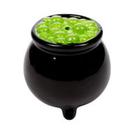 Spooky Witches Hat & Cauldron Ceramic Salt & Pepper Set