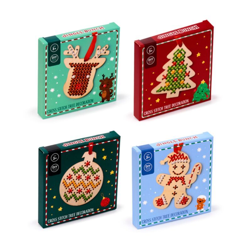 Jingle Bunch Christmas Cross Stitch DIY Decoration