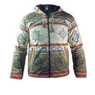 Medium - Nomad Sari Himalayan Soul Jacket - Mantra Green