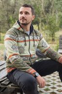 Medium - Nomad Sari Himalayan Soul Jacket - Mantra Green