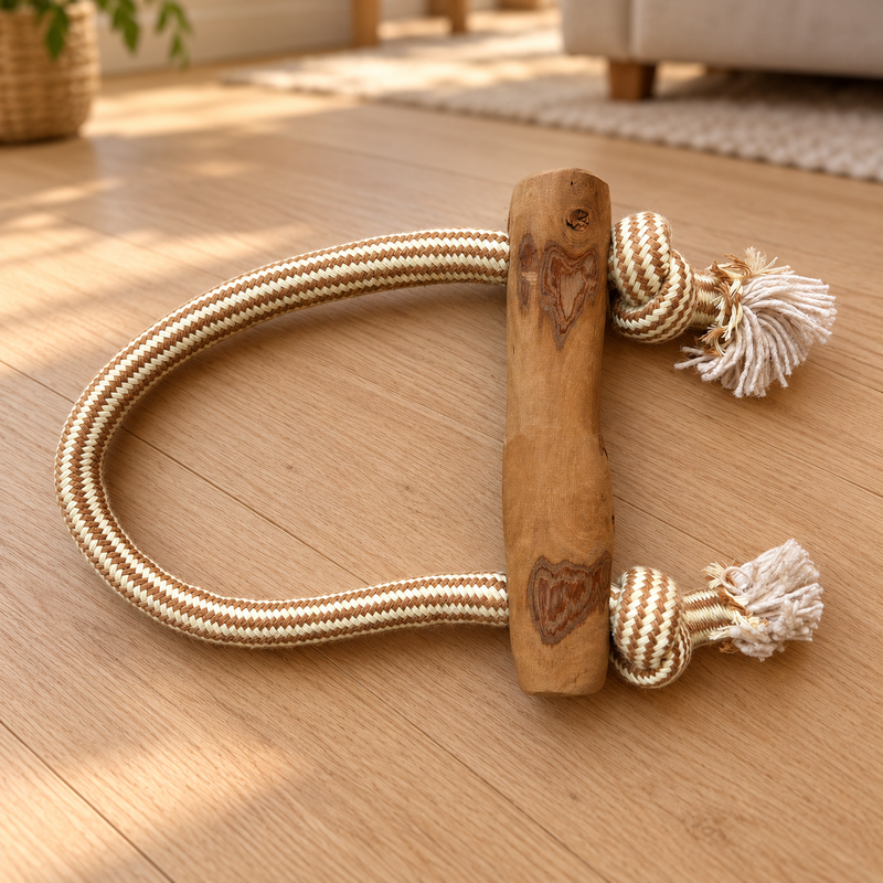 PAW Toys - Coffee Wood Chew - Loop & Tug
