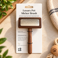 PAW Grooming Tools - Med Anti-tangle Comb - Walnut