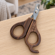 PAW Grooming Tools - Semi Circle Nail Clipper - Walnut - Stainless Steel (304)