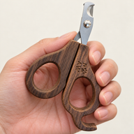 PAW Grooming Tools - Semi Circle Nail Clipper - Walnut - Stainless Steel (304)