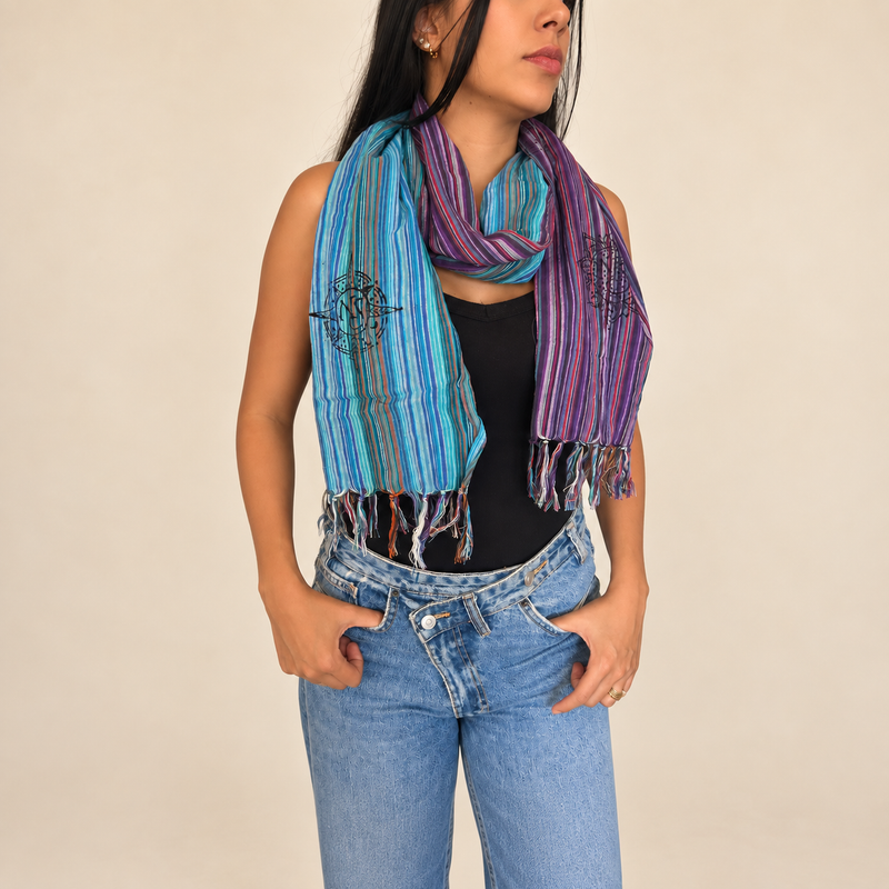 Nomad Sari Travel Blessing Scarves Starter Pack – 72 Scarves + FREE Display Stand
