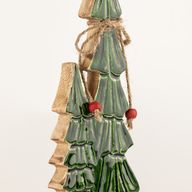 Lost in the Forest - Small - Twin Enamelled Trees - (25x8x2.5cm)