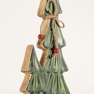 Lost in the Forest - Medium - Twin Enamelled Trees - (34x11x2.5cm)