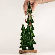 Lost in the Forest - Medium - Twin Enamelled Trees - (34x11x2.5cm)