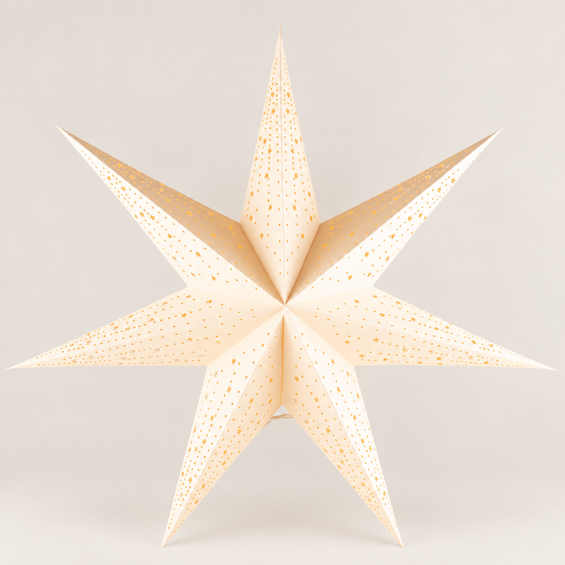 Star Lamp - Calm Cream - Seven Point - 60cm