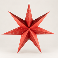 Star Lamp - Lucky Red - Seven Point - 60cm