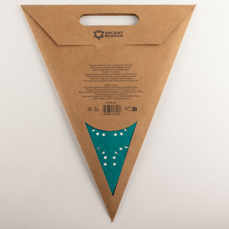 Star Lamp - Green Festival - Five Point - 60cm