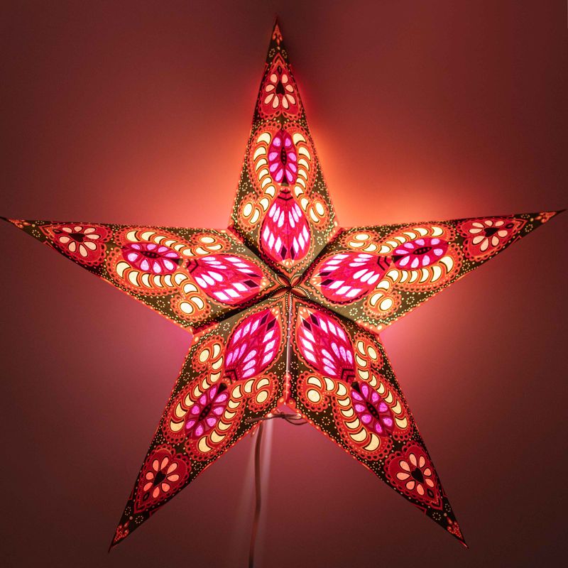 Star Lamp - Fire Festival Five  Point - 60cm