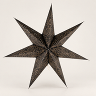 Star Lamp - Black Northern Lights Seven Point - 60cm