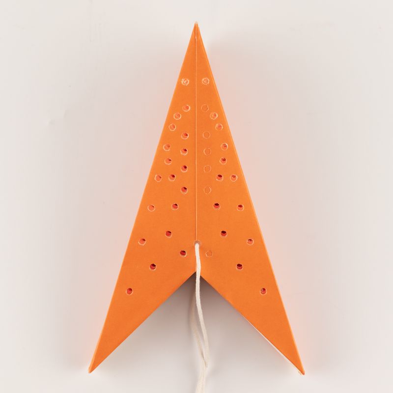 Star Lamp - Orange Lights Nine Point - 45cm