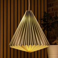 Warm Geometric Paper Cone Shade