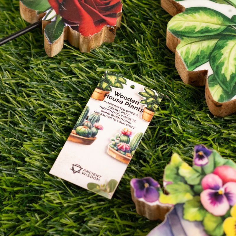 Wooden House Plants - Mini Pansy