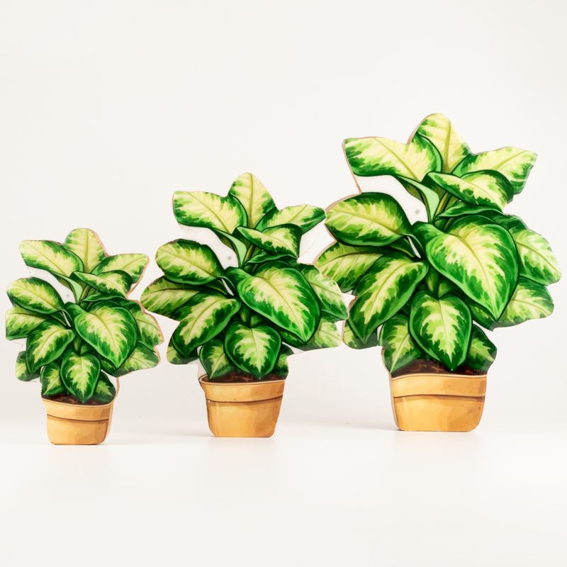Wooden House Plants - Mini Jungle Plant