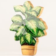 Wooden House Plants - Large Pansy