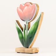 Wooden House Plants - Large Tulip