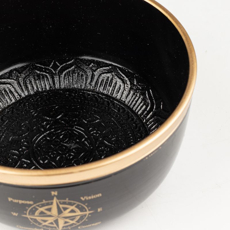 TRUE NORTH - Black Singing Bowl Set - 15x7.5cm