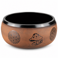 Huge Singing Bowl - Plum - 32x15cm - Design 2