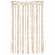 Macrame Curtain   - Natural