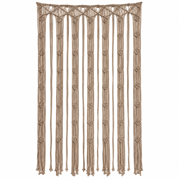 Macrame Curtain - Camel