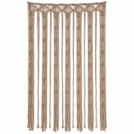 Macrame Curtain   - Camal
