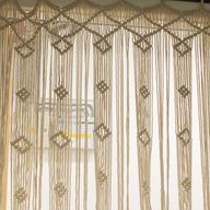 Macrame Curtain   - Natural