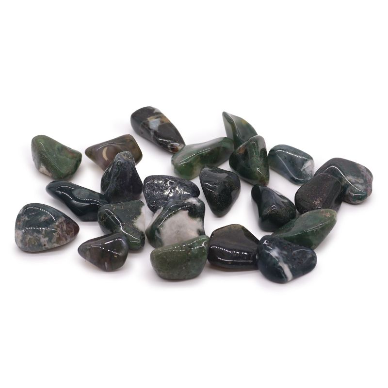 L Tumble Stones - Green Moss L