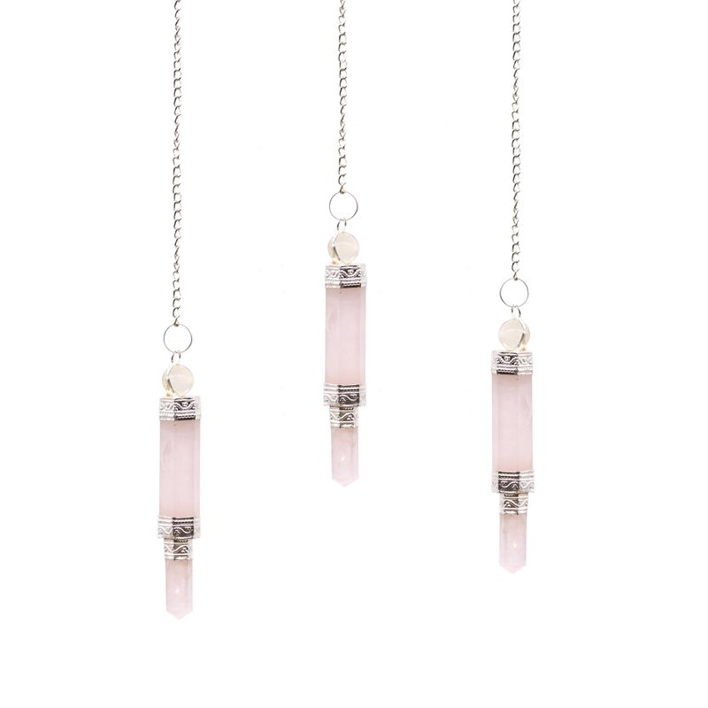Three Piece Pendulums - Rose Quartz