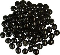 Pack of 5kg Glass Pebbles - just black