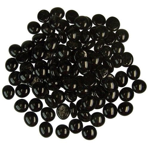 Pack of 5kg Glass Pebbles - just black