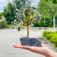 Moss Agate Gemstone Tree - 160 Stones