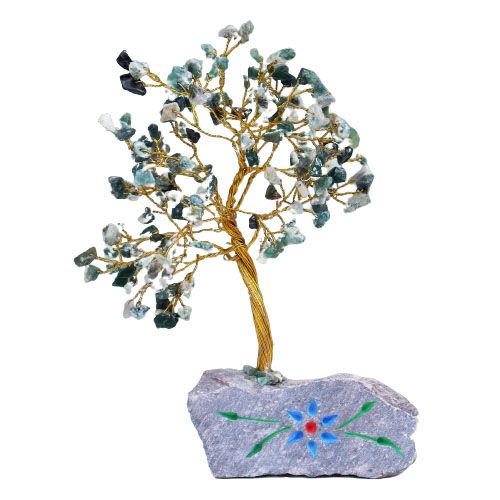 Agate Gemstone Tree - 160 Stones