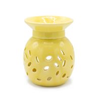 Floral Oil Burner - Yellow