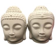 Buddha Head Oil Burner - White