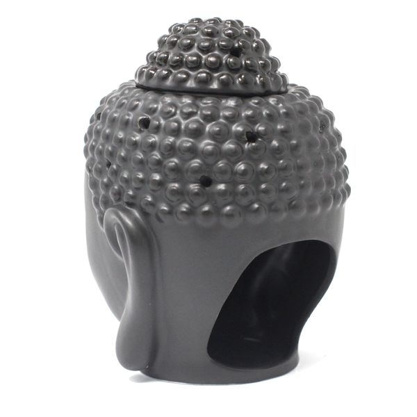 Buddha Head Oil Burner - Black