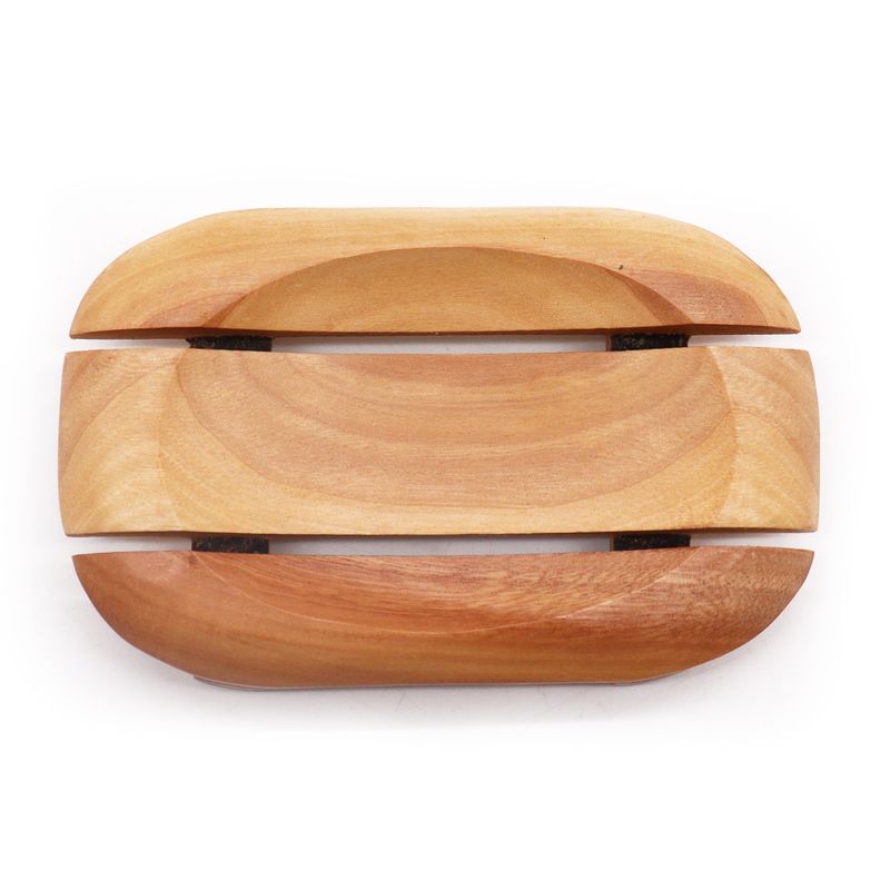 Classic Naseberry Soap Dish - Oval in Rectangle