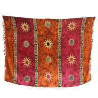 Bali Celtic Sarongs - Sun Symbols (4 Assorted Colours)