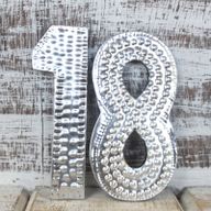 Sm Arty Aluminum Letters - 1 Through 0